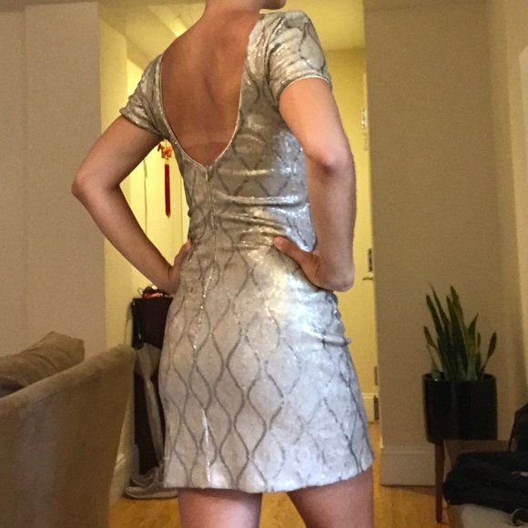 Dress The Population - Gold Sequin Dress - Picture 2 of 5